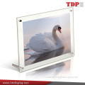 Customized rectangular clear acrylic photo frames, desktop lucite picture display blocks, plexiglass photo holders